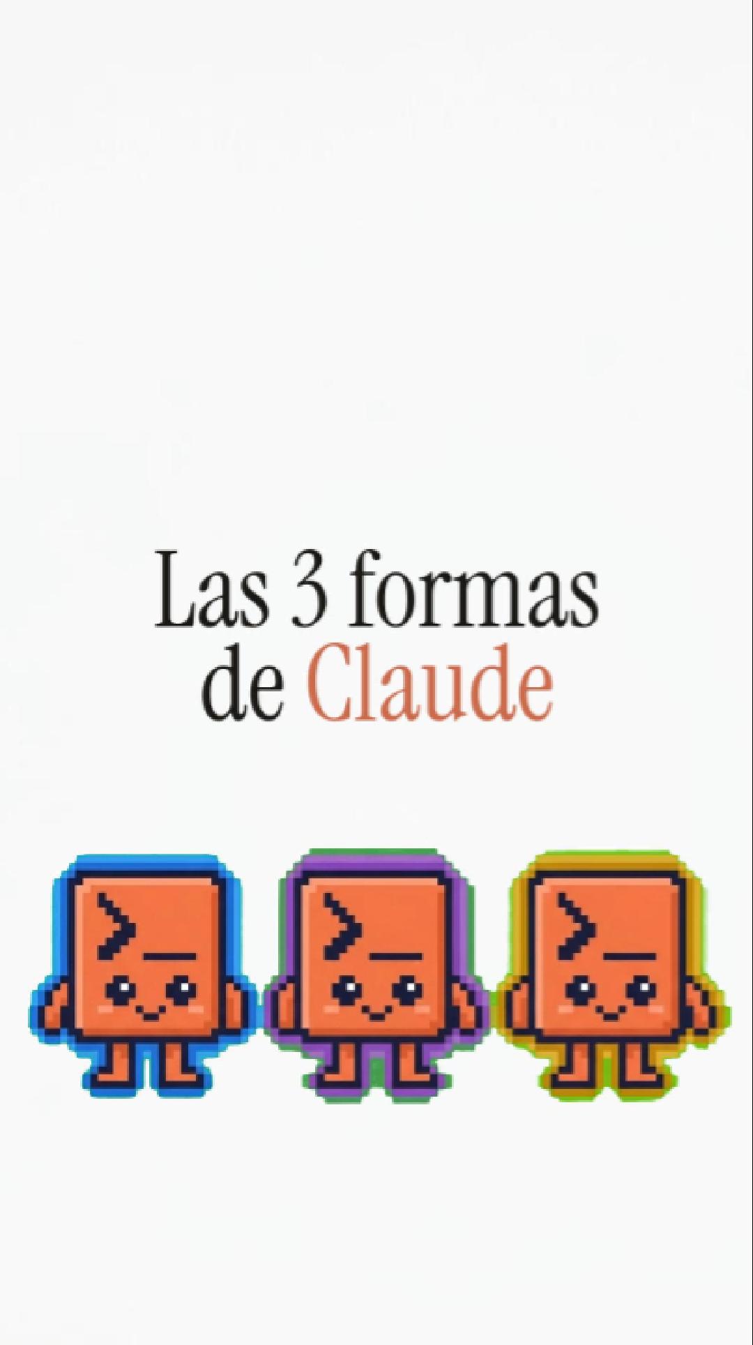 Tres formas de usar Claude IA chat agente integración apps